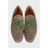 Men's loafers with weave