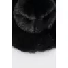 Black fur hat