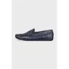 Men's insulated leather loafers