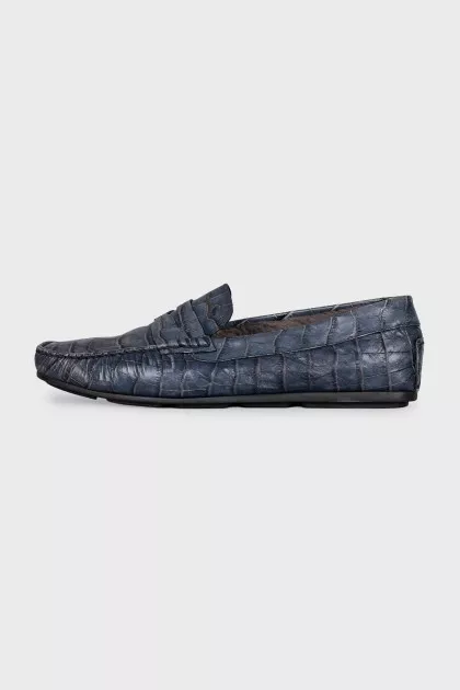 Men's insulated leather loafers