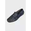 Men's insulated leather loafers