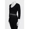 Cashmere sweater with rhinestones