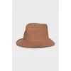 Brown wool hat