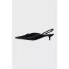 Knife Bow Slingbacks