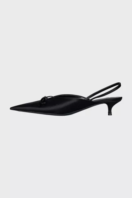 Knife Bow Slingbacks