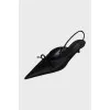 Knife Bow Slingbacks