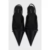 Knife Bow Slingbacks