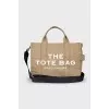 Green canvas tote