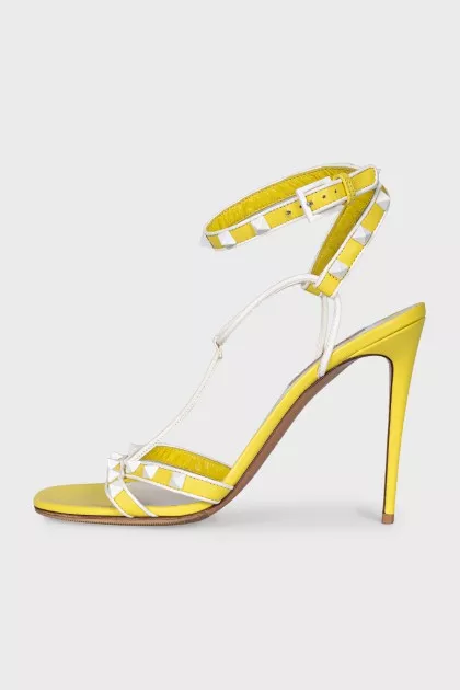 Yellow Rockstud sandals
