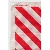 Red and white silk scarf