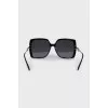 Sunglasses with black gradient lenses