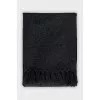 Cashmere scarf with fringe