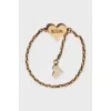 Set of gold necklace and ring
