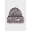 Hat with a branded patch