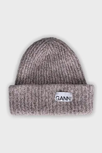 Hat with a branded patch