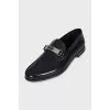 Men's loafers with silver decor