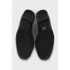 Men's loafers with silver decor