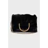 Velvet bag on a chain
