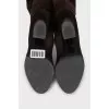 Brown suede boots