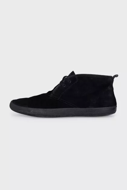 Men's suede lace-up boots