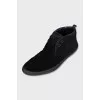 Men's suede lace-up boots