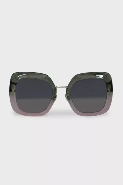 Two-tone sunglasses with logo