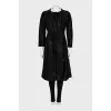 Fitted coat with hooks