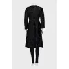 Fitted coat with hooks