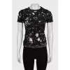 T-shirt with a torn effect