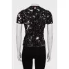 T-shirt with a torn effect