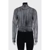 Reflective sweatshirt with tag