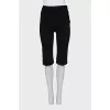 Long shorts with a zipper