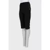 Long shorts with a zipper