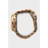 Quartz gold watch