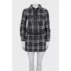 Checkered shirt dress