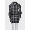 Checkered shirt dress