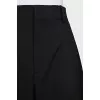 Wide-leg black trousers