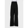 Wide-leg black trousers