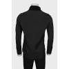 Men's black tight-fitting turtleneck