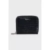 Black zippered wallet