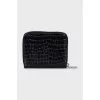 Black zippered wallet
