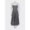Denim sundress with straps