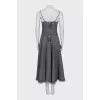 Denim sundress with straps