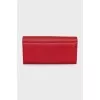Red leather wallet