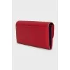 Red leather wallet