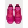 Pink leather Portofino sneakers