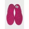 Pink leather Portofino sneakers