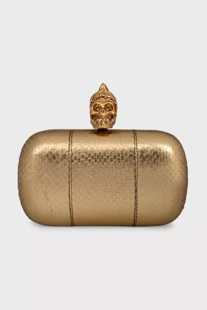 Leather Skull clutch