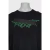 Men's black sweatshirt with print
