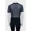 Transparent T-shirt with a branded print